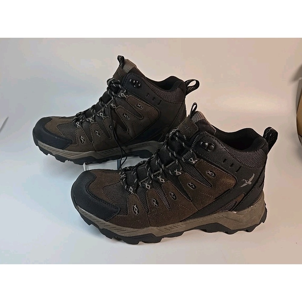 NEW Eddie Bauer Men's 8.5 Maple Ridge Outdoor Waterproof Hiking Boots Brown NWOB